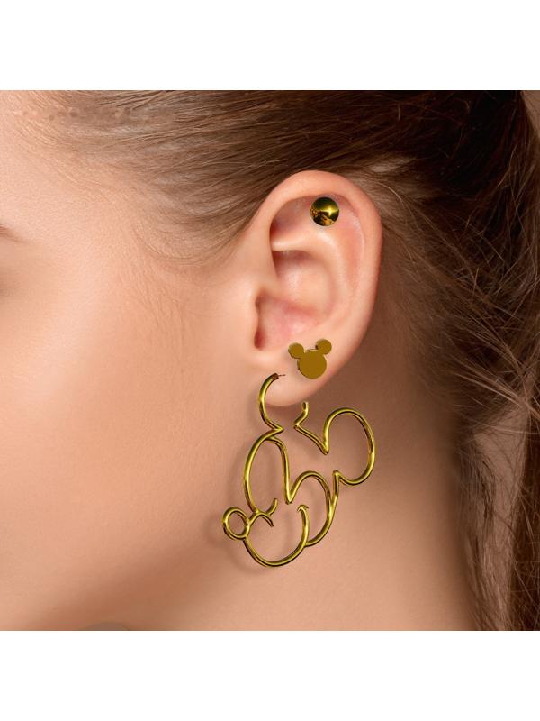 Серьги набор, 3 пары, цвет золотой 