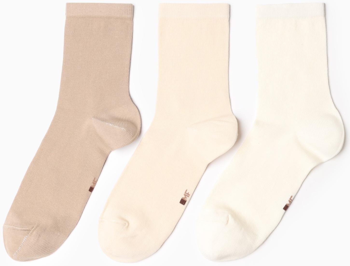 Набор носков женских (3 пары), размер 25-27