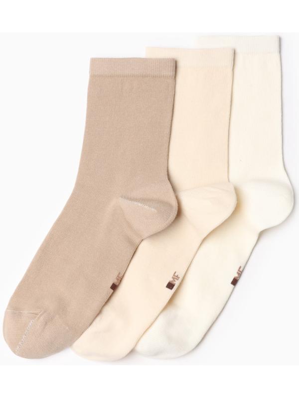 Набор носков женских (3 пары), размер 25-27