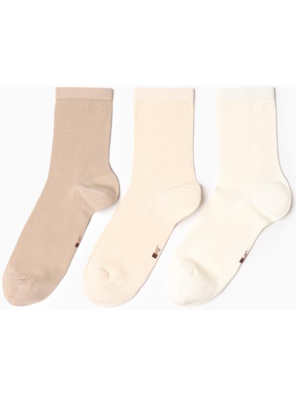 Набор носков женских (3 пары), размер 25-27