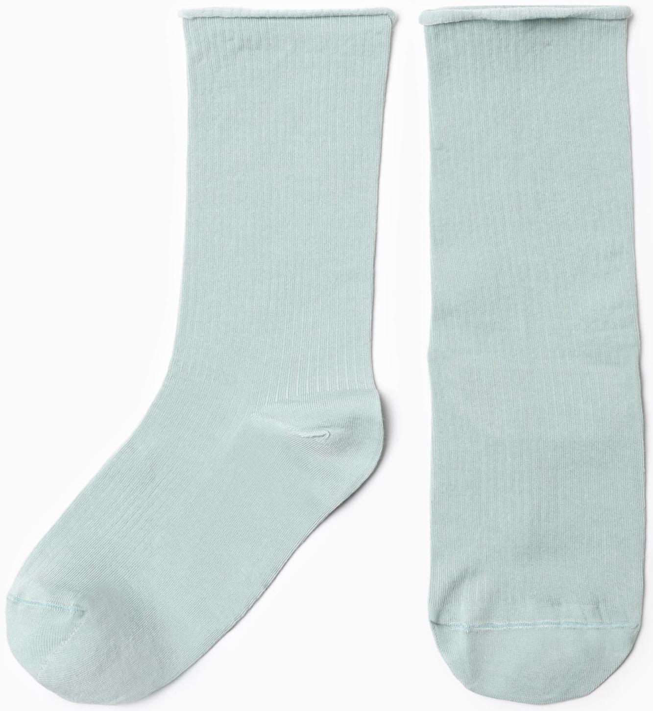 Носки женские, цвет эвкалипт, размер 23-25