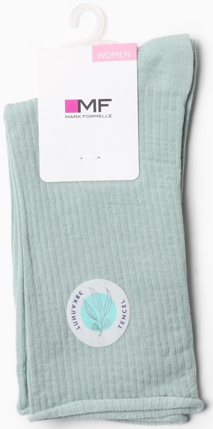 Носки женские, цвет эвкалипт, размер 25-27