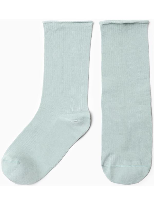 Носки женские, цвет эвкалипт, размер 25-27