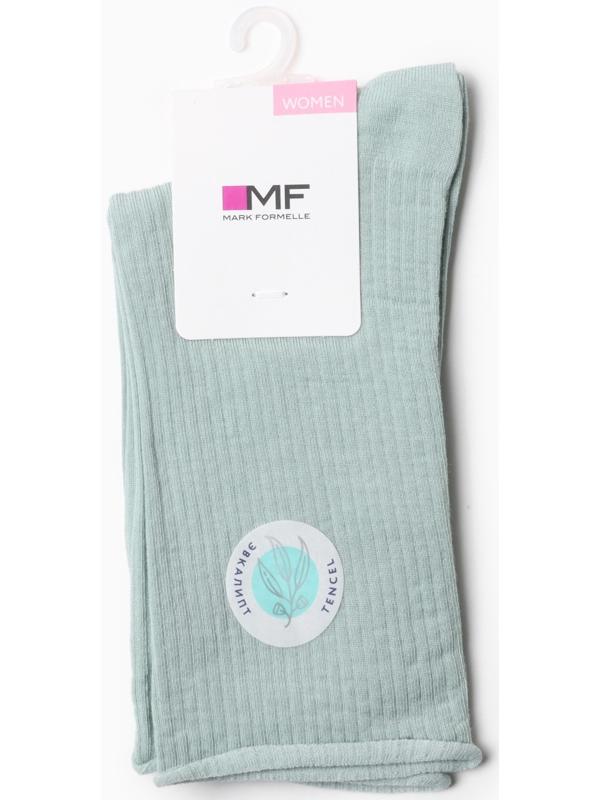 Носки женские, цвет эвкалипт, размер 25-27