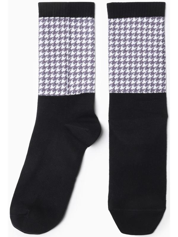 Носки женские, цвет чёрный, размер 23-25