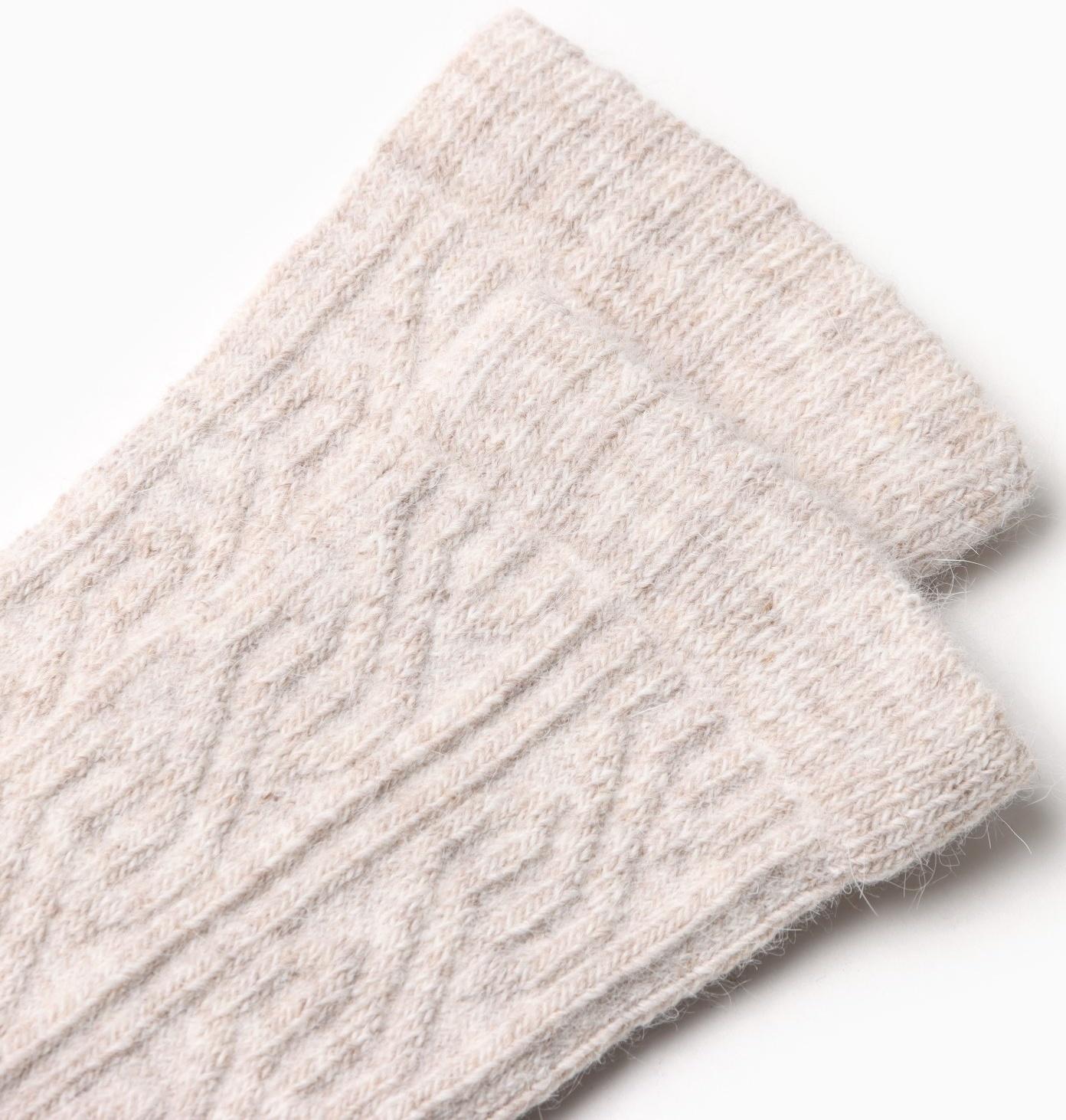 Носки женские, цвет светло-бежевый меланж, размер 23-25