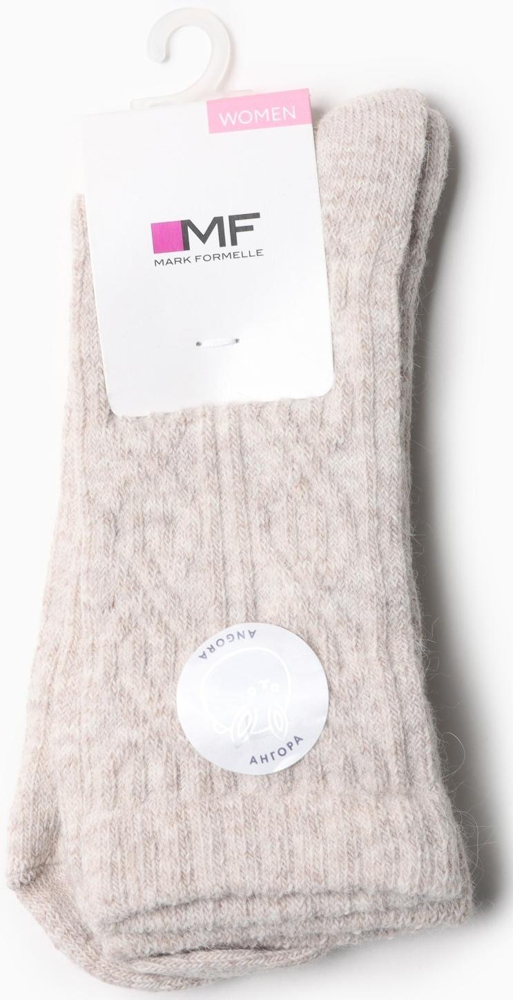 Носки женские, цвет светло-бежевый меланж, размер 23-25