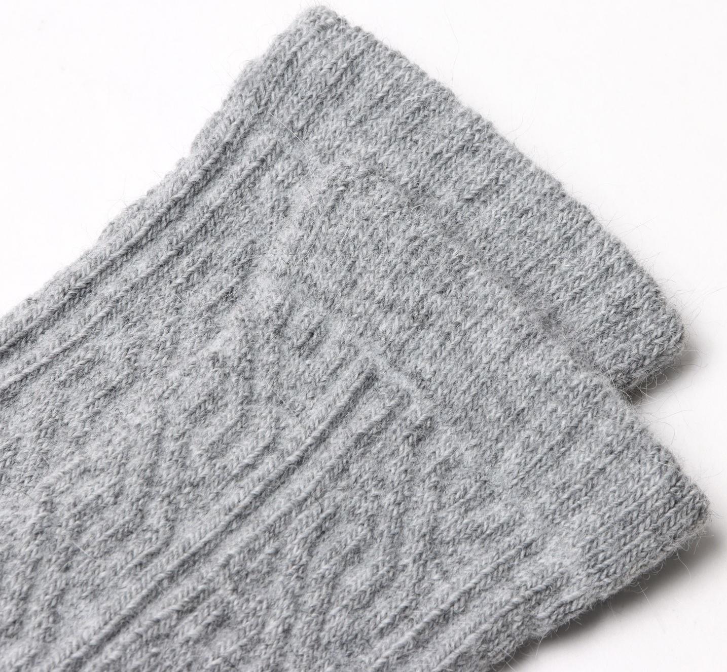 Носки женские, цвет светло-серый меланж, размер 23-25