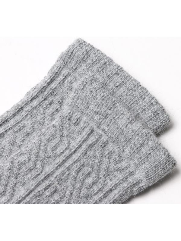 Носки женские, цвет светло-серый меланж, размер 23-25