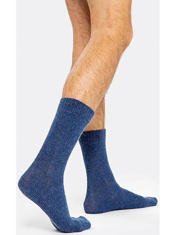 Носки мужские, цвет индиго меланж, размер 29-31