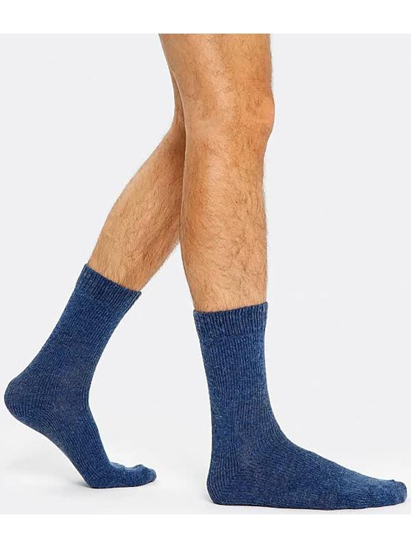 Носки мужские, цвет индиго меланж, размер 29-31
