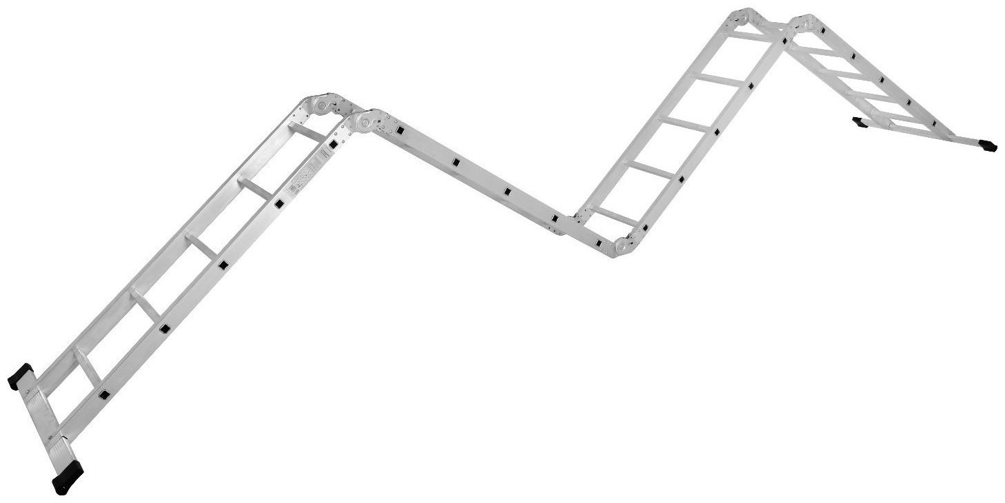Лестница-трансформер ТУНДРА, алюминиевая, 4х5 ступени