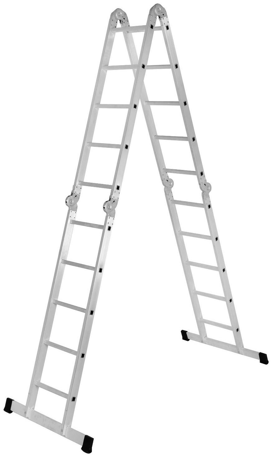 Лестница-трансформер ТУНДРА, алюминиевая, 4х5 ступени