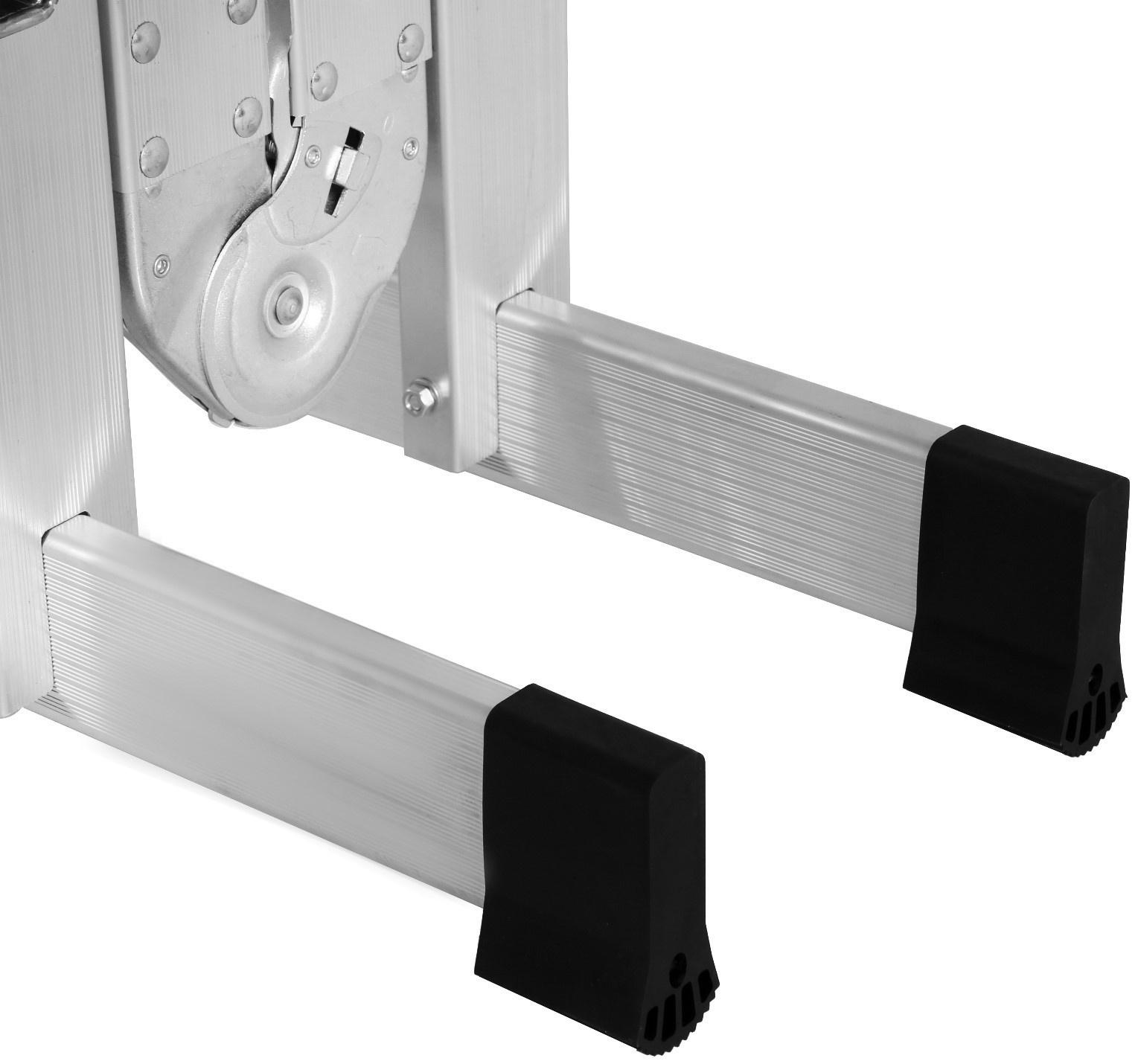 Лестница-трансформер ТУНДРА, алюминиевая, 4х5 ступени