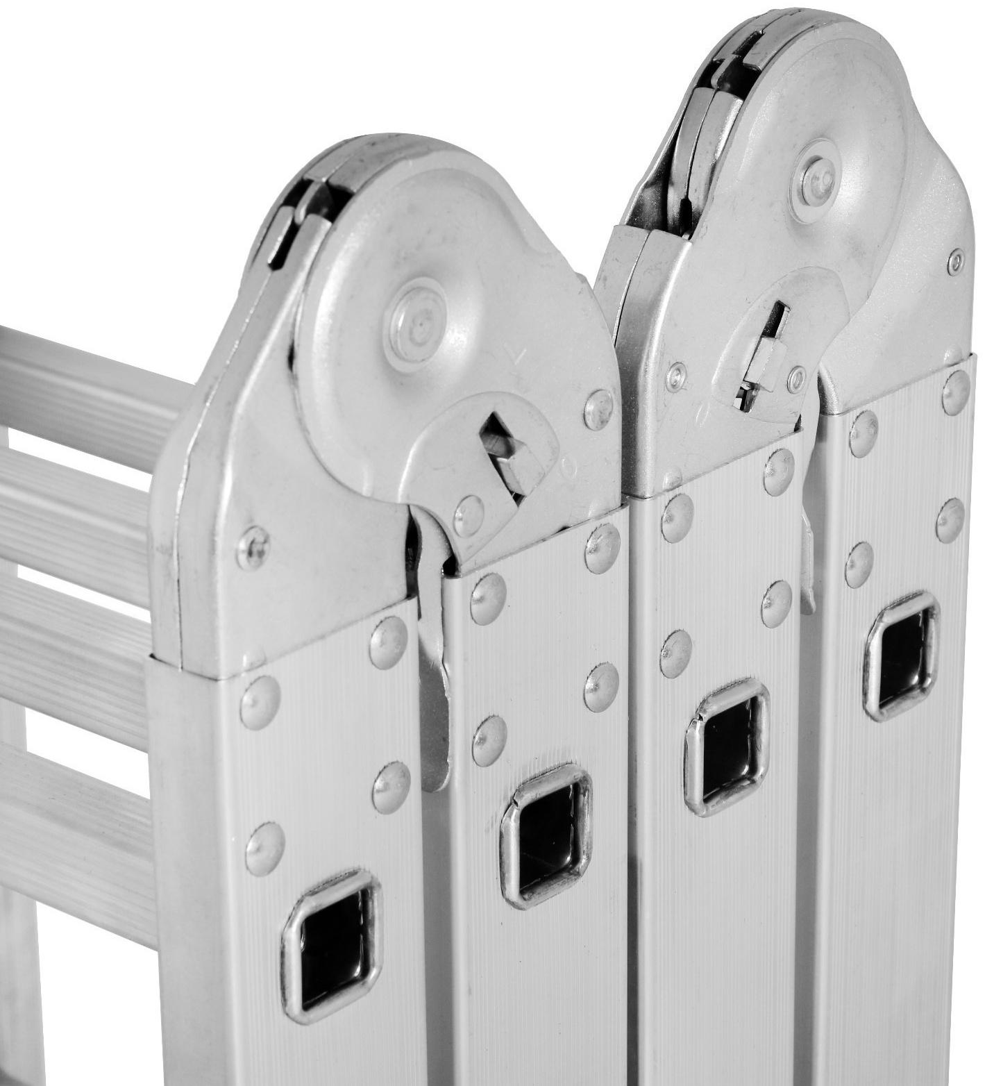 Лестница-трансформер ТУНДРА, алюминиевая, 4х5 ступени