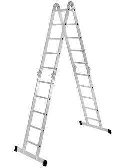 Лестница-трансформер ТУНДРА, алюминиевая, 4х5 ступени