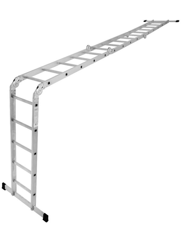Лестница-трансформер ТУНДРА, алюминиевая, 4х5 ступени