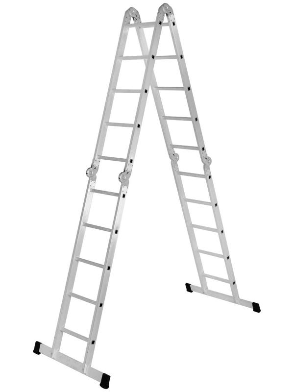 Лестница-трансформер ТУНДРА, алюминиевая, 4х5 ступени