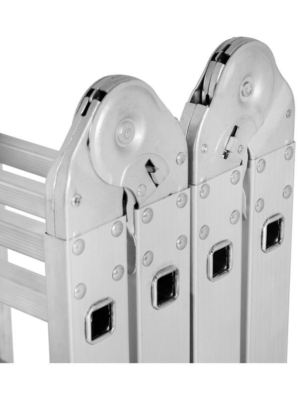 Лестница-трансформер ТУНДРА, алюминиевая, 4х5 ступени