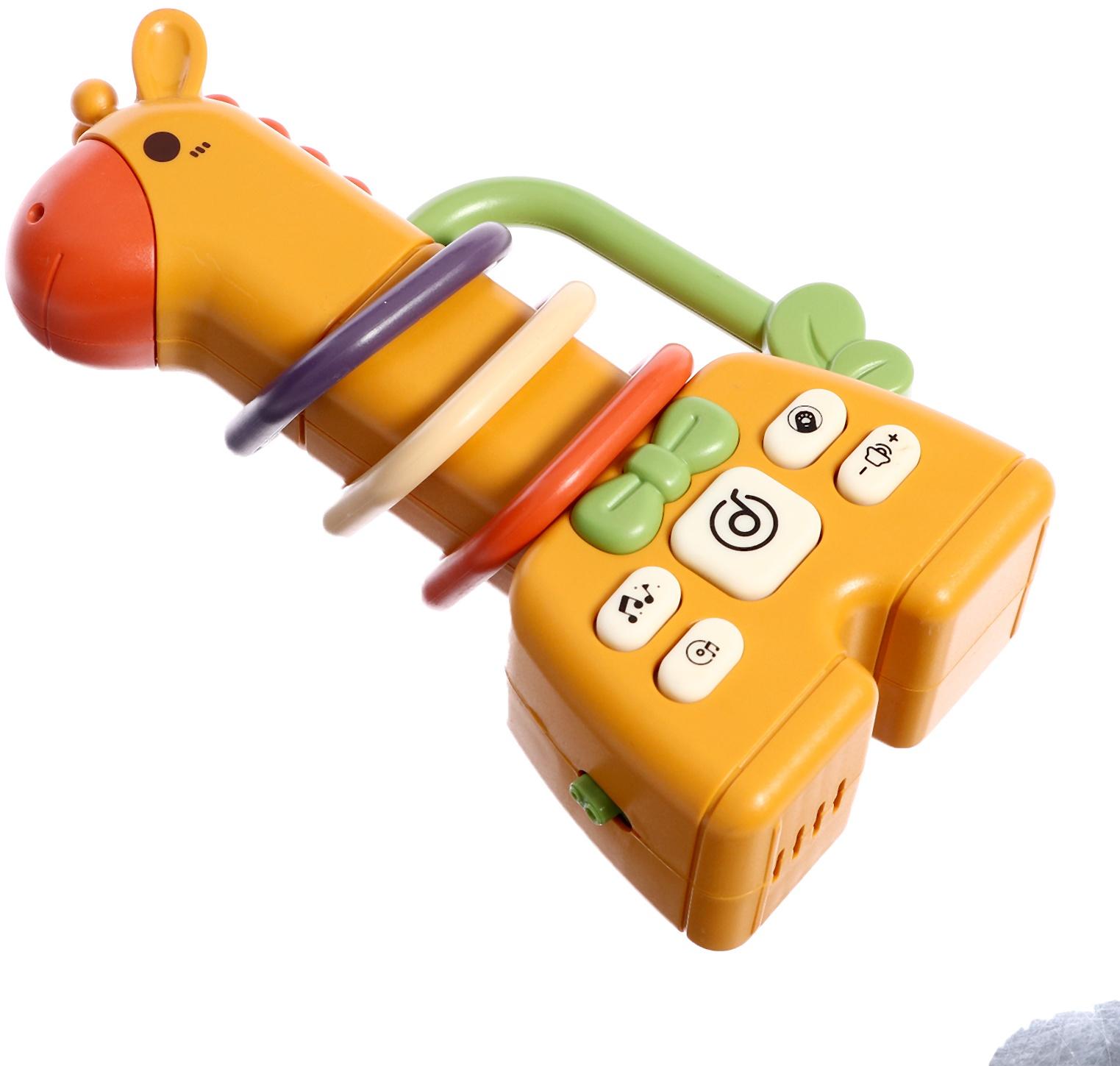 Музыкальная погремушка, звук, свет