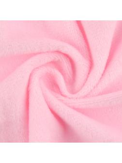 Лоскут плюш, 50 × 50 см, 220 г/м, цвет светло-розовый №57