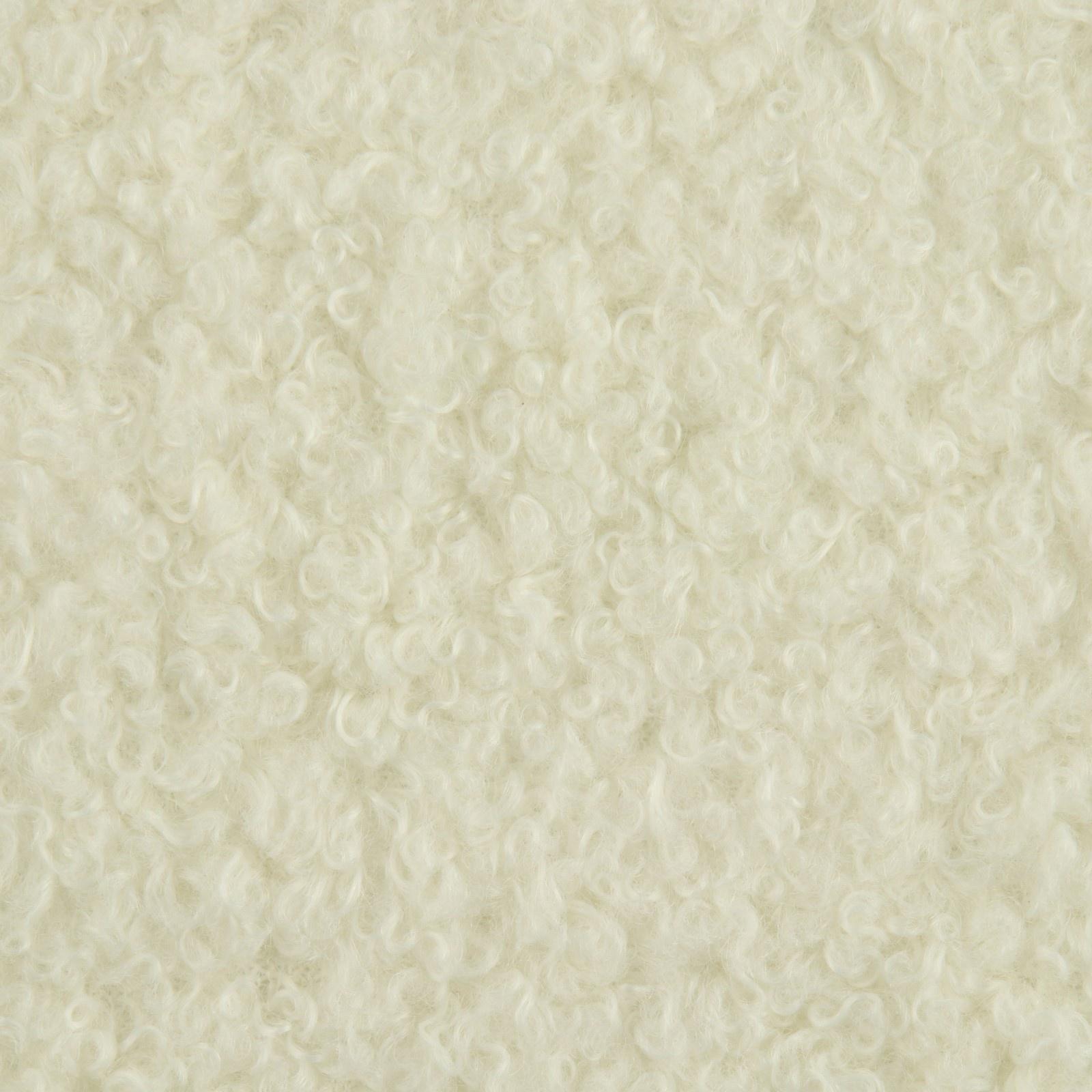 Лоскут мех «Барашек», 50 × 50 см, 500 г/м, цвет молочный №1