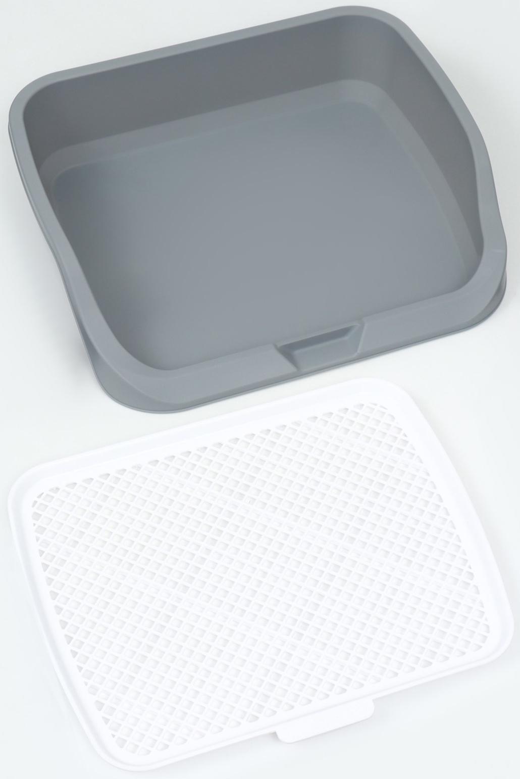 Туалет открытый 53 х 45 х 13 см, серый