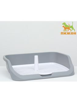 Туалет открытый 53 х 45 х 13 см, серый