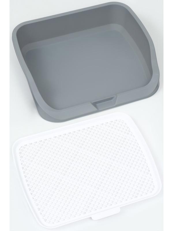 Туалет открытый 53 х 45 х 13 см, серый