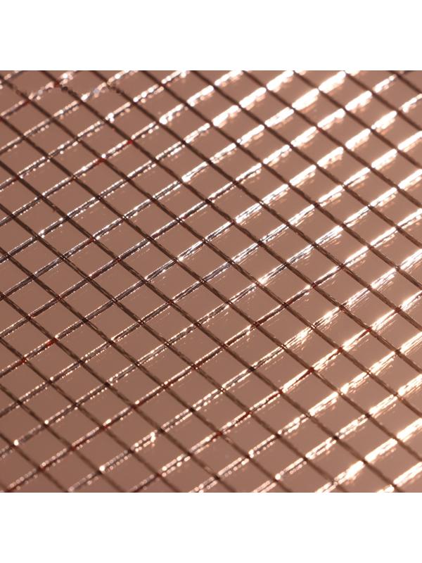 Панель самоклеящаяся 30*30см мозайка мелкая, медь