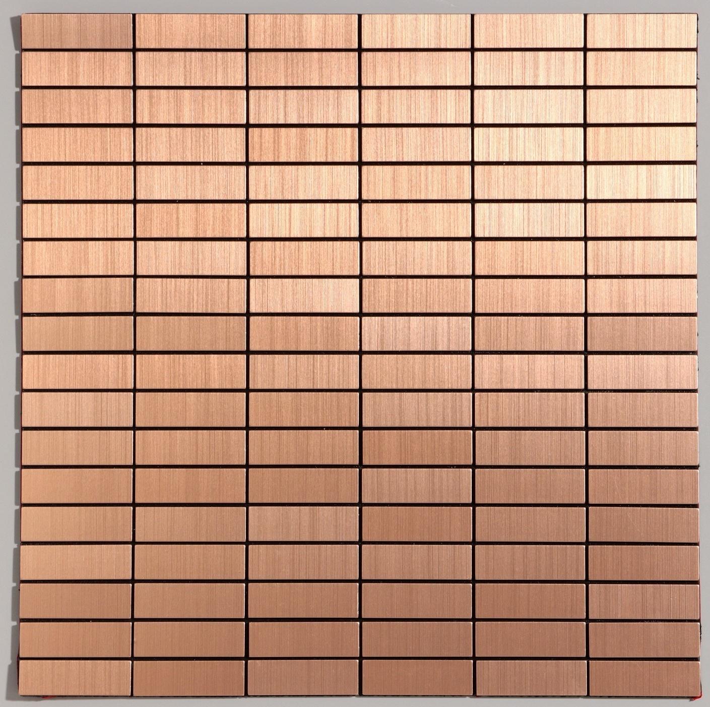 Панель самоклеящаяся 30*30см мозайка плитка бронзовая