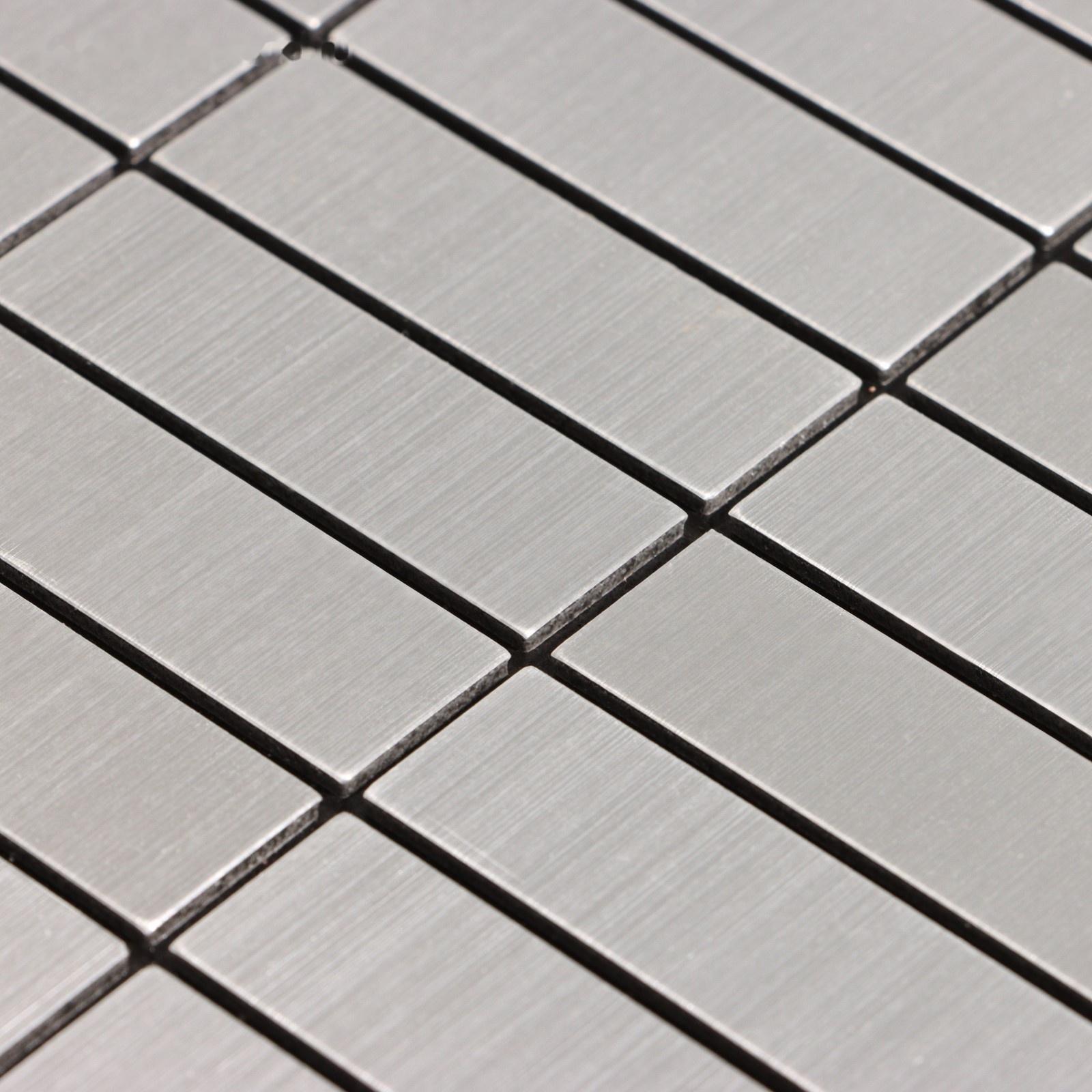 Панель самоклеящаяся 30*30см мозайка плитка серебристая