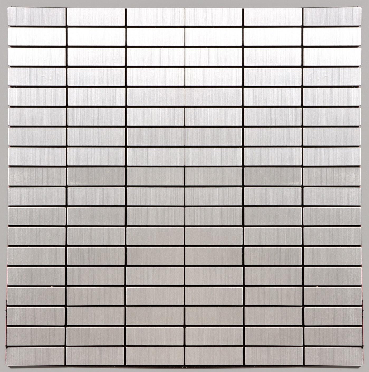 Панель самоклеящаяся 30*30см мозайка плитка серебристая