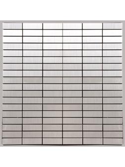 Панель самоклеящаяся 30*30см мозайка плитка серебристая