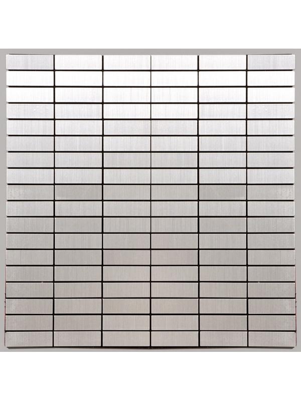 Панель самоклеящаяся 30*30см мозайка плитка серебристая