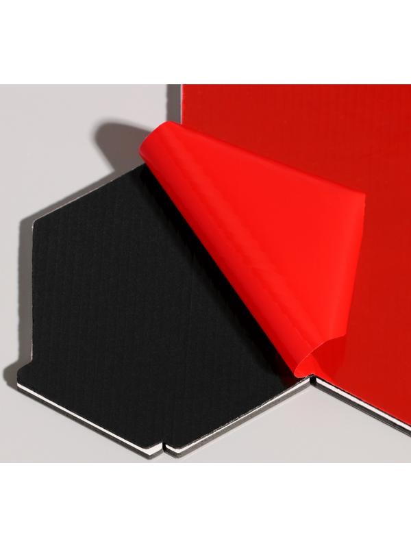 Панель самоклеящаяся 30*30см мозайка соты, светлая