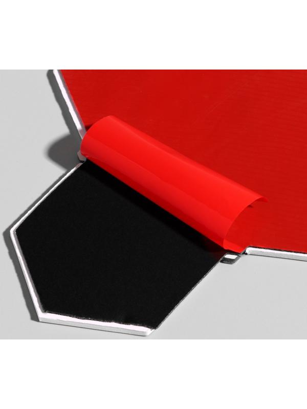 Панель самоклеящаяся 30*30см мозайка соты, коричневая