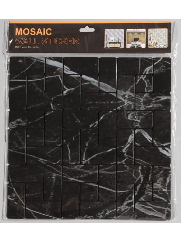 Панель самоклеящаяся 30*30см мягкая, клетка черная