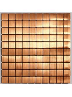 Панель самоклеящаяся 30*30см мягкая, клетка медь