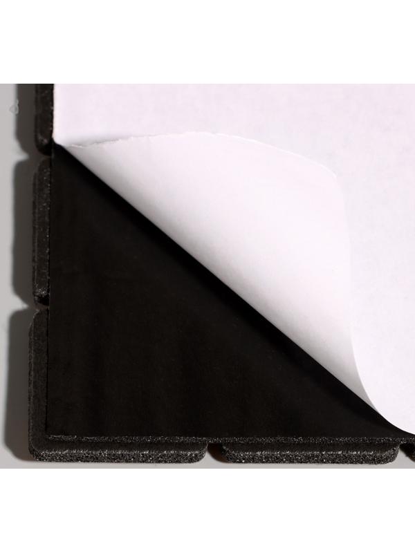 Панель самоклеящаяся 30*30см мягкая, клетка медь