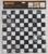 Панель самоклеящаяся 30*30см мягкая, клетка черно-белая