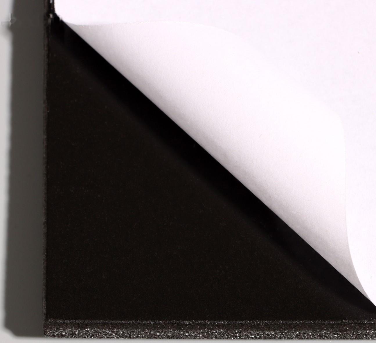 Панель самоклеящаяся 30*30см мягкая мрамор черный