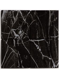 Панель самоклеящаяся 30*30см мягкая мрамор черный