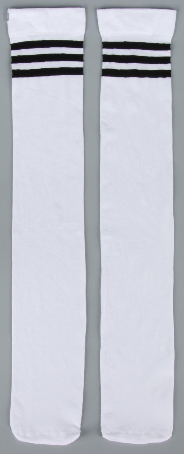 Карнавальный аксессуар- чулки, цвет белый с полосками, аниме