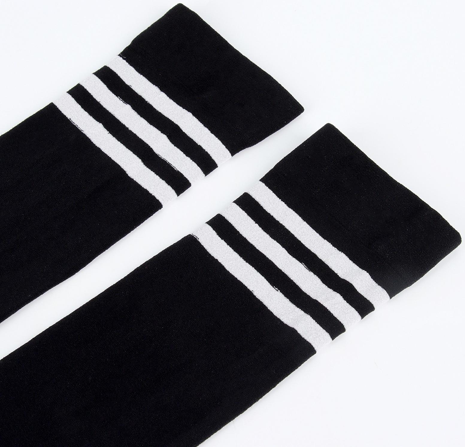 Карнавальный аксессуар- чулки, цвет черный с полосками, аниме