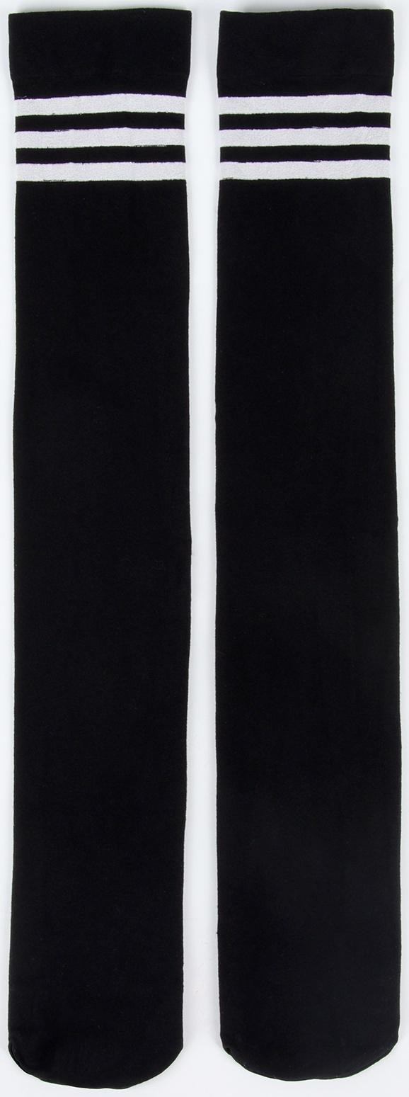 Карнавальный аксессуар- чулки, цвет черный с полосками, аниме