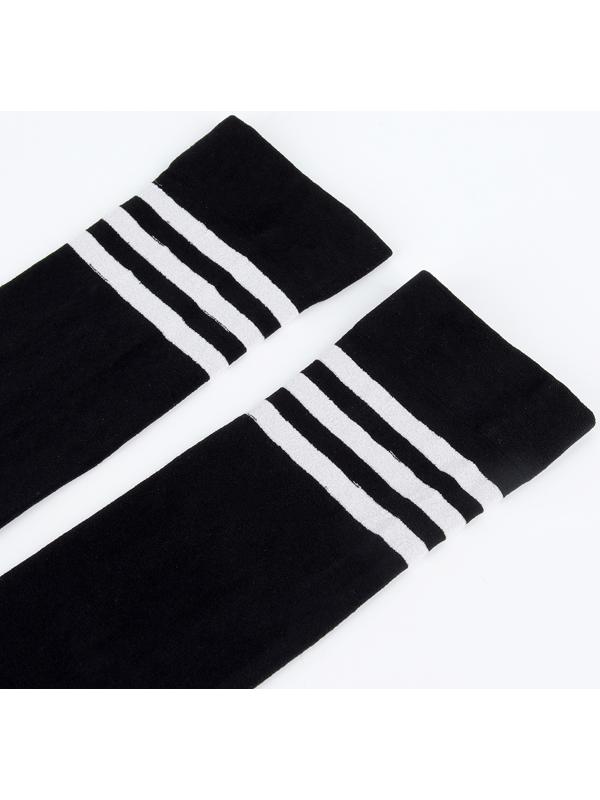 Карнавальный аксессуар- чулки, цвет черный с полосками, аниме