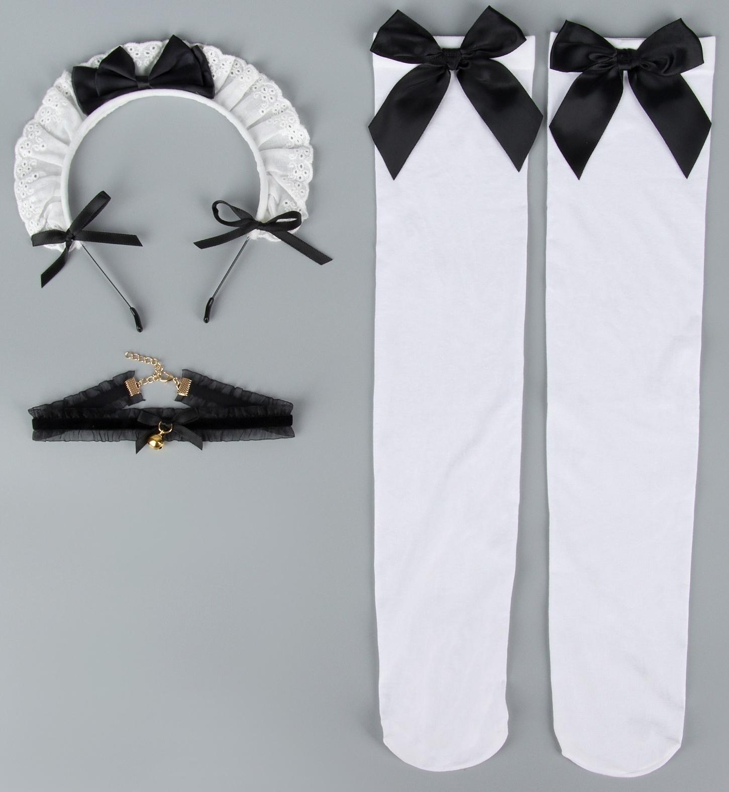 Карнавальный набор «Милая» (ободок+ чокер+ гольфы) аниме