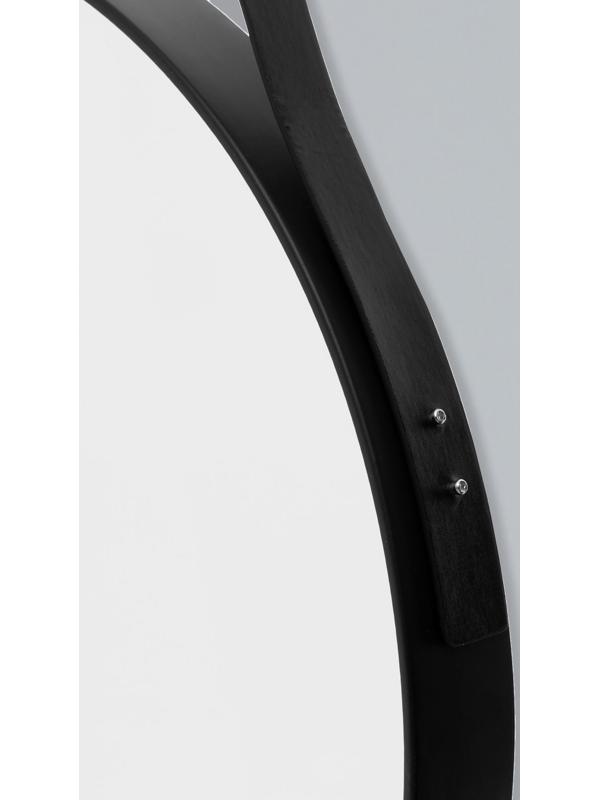 Зеркало Black Leather, круглое, d = 52 см, на кожаном ремне