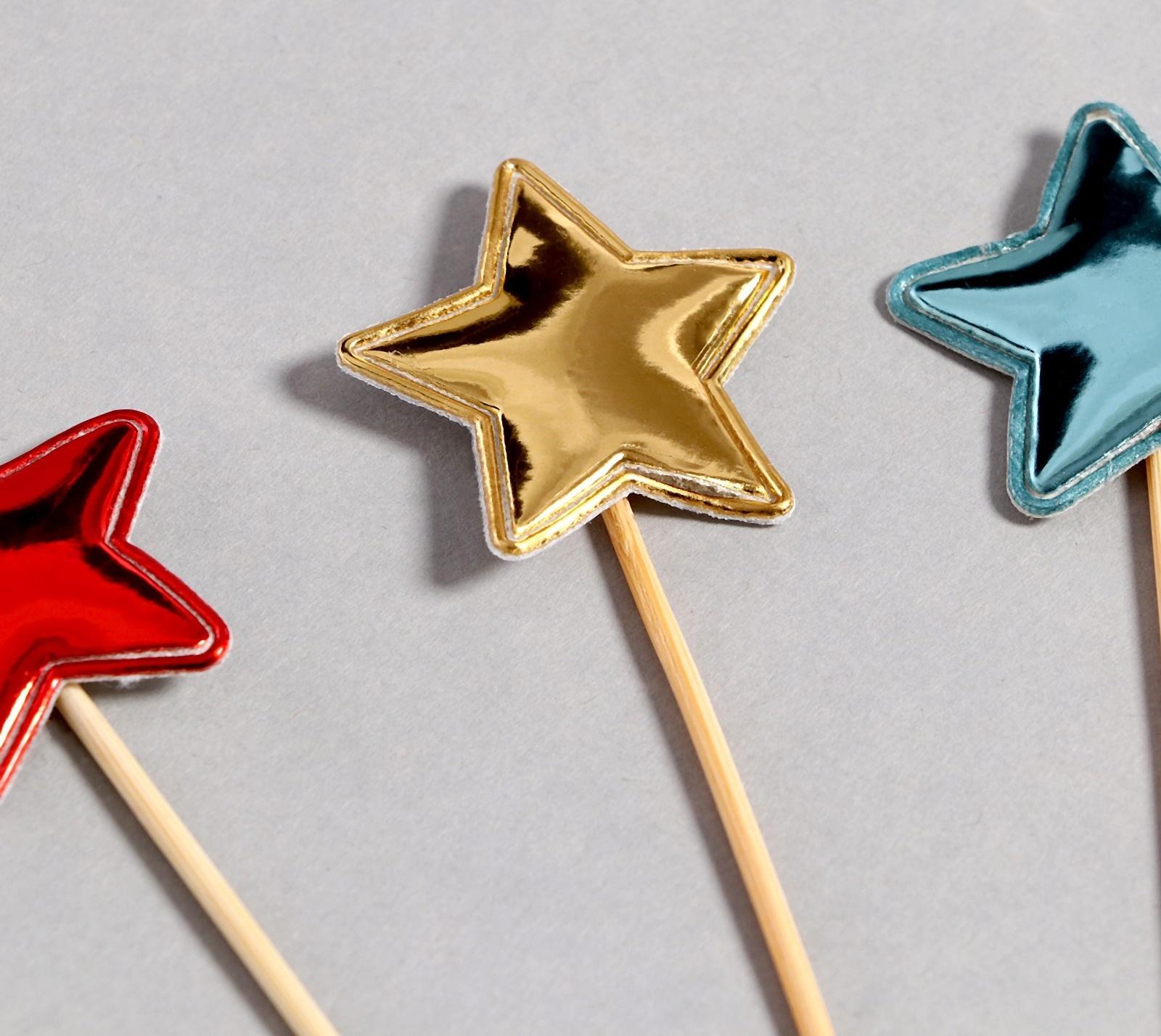 Шпажки «Звёздочки», 15 см, набор 24 шт